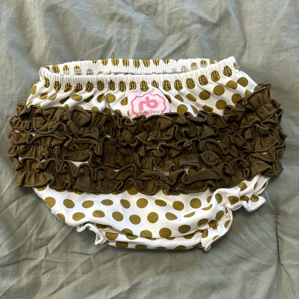Ruffle Buns Polka Dot Bloomer 9-18 Months